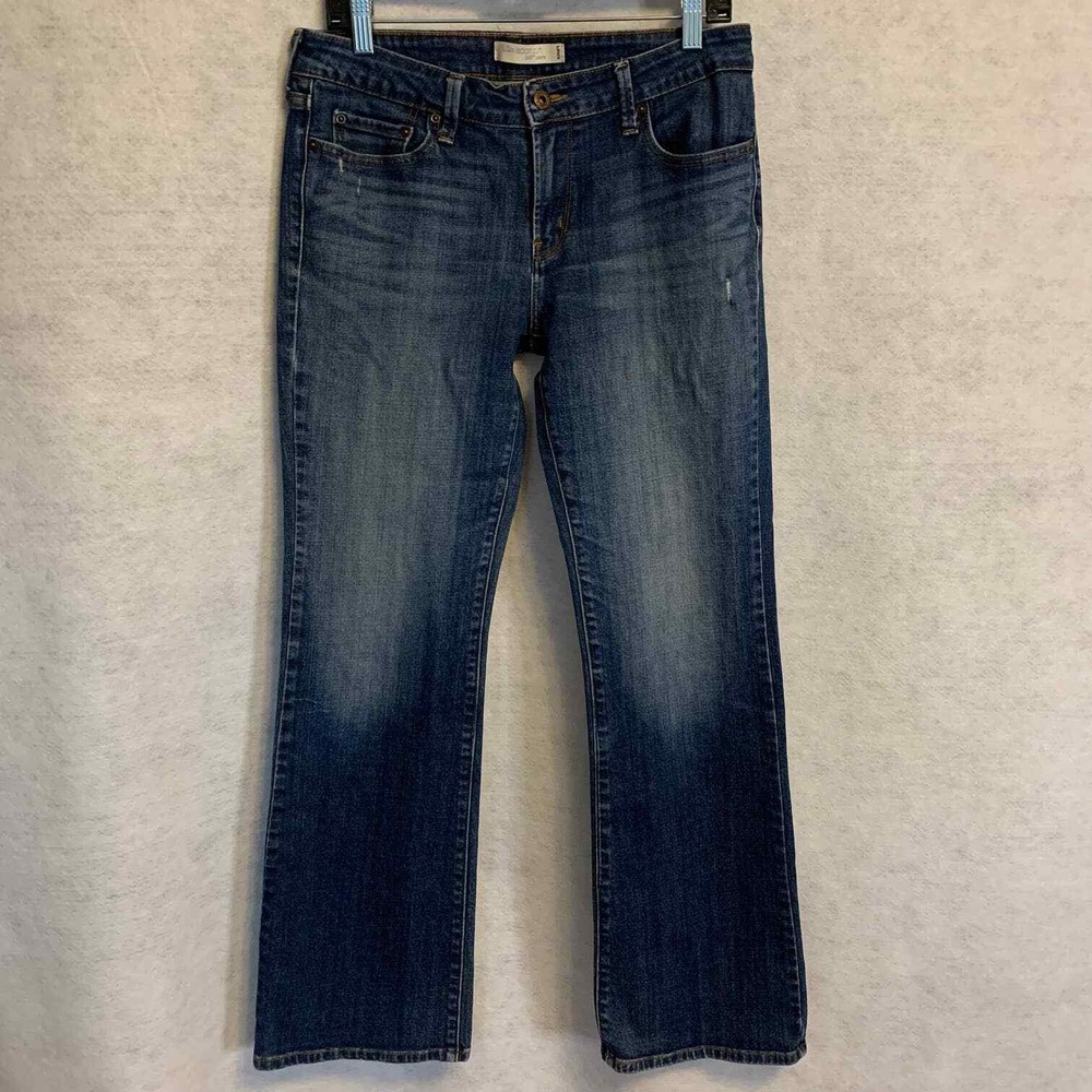 Levis 545 Low Boot Cut Jeans Women's Blue Flap Pocket Denim See Measurements
